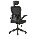VIDITA |Silla de Oficina Ergonómica Malla Transpirable Negra | Reposapiés, Soporte Lumbar Ajustable, Altura Regulable, Giro 360°