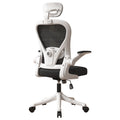 VIDITA｜Silla Ergonómica de Oficina Malla Negra Transpirable con Reposacabezas Ajustable, Soporte Lumbar Regulable, Altura Elevable, Giratoria 360°, Apoyabrazos Ajustables Ideal para Teletrabajo, Estudio y Gaming Casual en Casa